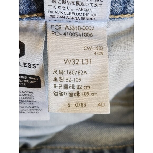 Levi's 94 Baggy Wide Leg Jeans Women 32 x 31 Blue Skater Retro Loose - Picture 9 of 10